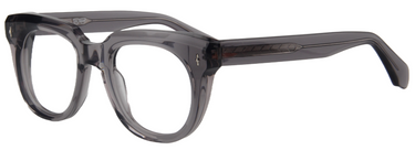 Safari Men Afro Motif Eyeglasses: Oba - Transparent Grey - SpecSMART Eye Clinic (Diagonal View)